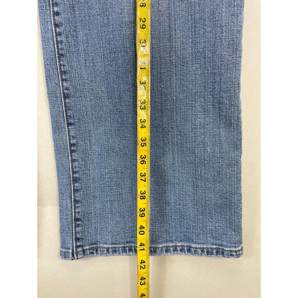 Levis 580 Boot Cut Denim Jeans Womens Size 45x29 Stretch Medium Blue Wash - Picture 7 of 7